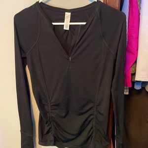 Womens xs black quarter zip long sleeve